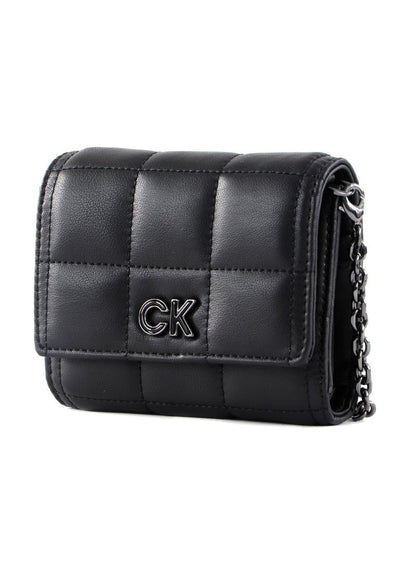 CK Quilted Black Wallet For Women 77#