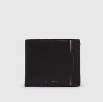 TH Black Leather Wallet With Card Holder For Men 34#