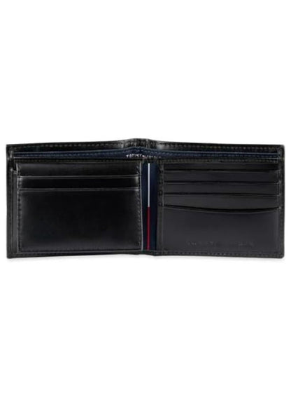 TH Black Leather Bifold Wallet For Men 6#