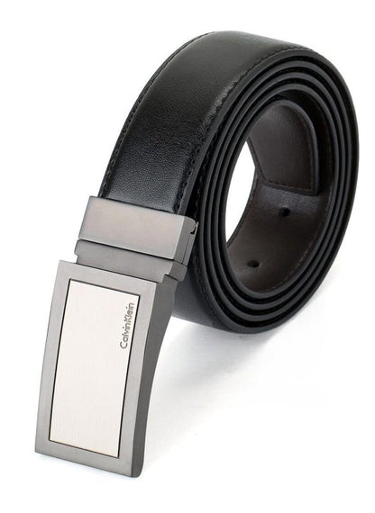 CK Black Leather Wallet-Belt Set For Men 14#