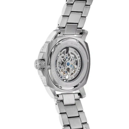 Fossil ME3081 Modern Machine Automatic Watch – Silver Skeleton Dial, Stainless Steel Strap (50mm)