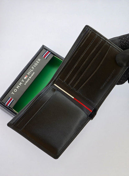 TH Black Leather Wallet 45#
