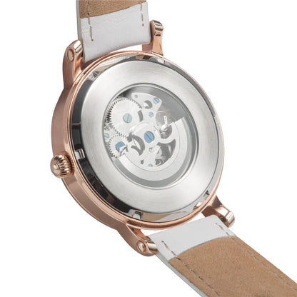 Fossil Original Boyfriend ME3109 Automatic Skeleton Tan Leather Watch