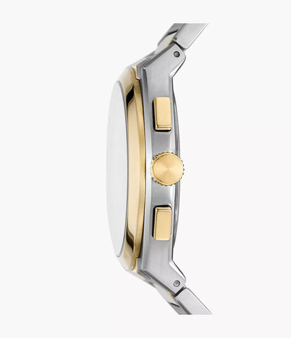 Fossil Everett Chronograph Two-Tone Stainless Steel Watch – FS5796