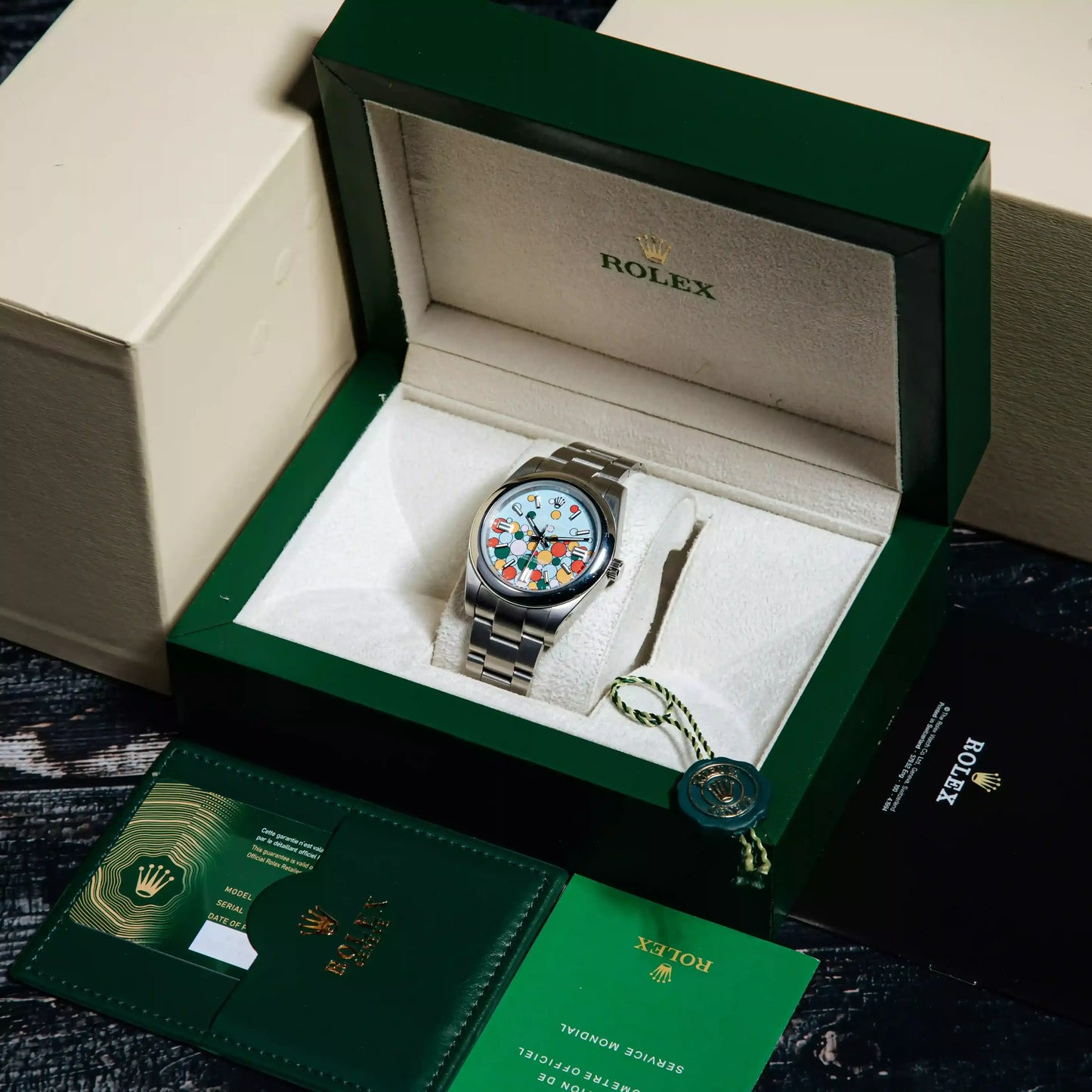 Rolex Oyster Perpetual – Celebration Dial, Stainless Steel Oyster Bracelet