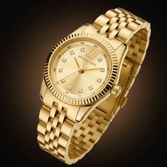 Michael Kors Lexington MK4741 Women’s Gold Dial Stainless Steel Watch