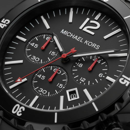 Michael Kors MK8161 Men’s Black Dial Black Stainless Steel Madison Chronograph Watch