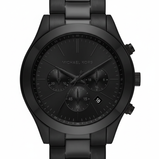 Michael Kors MK8919 Men’s All-Black Slim Runway Stainless Steel Watch