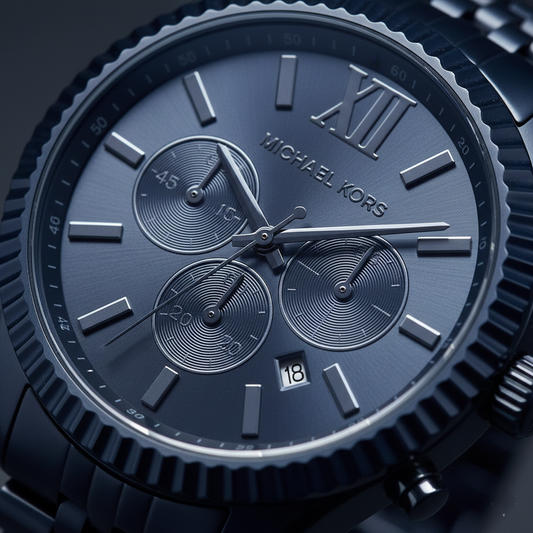 Michael Kors MK8480 Men’s Blue Dial Blue Stainless Steel Lexington Chronograph Watch