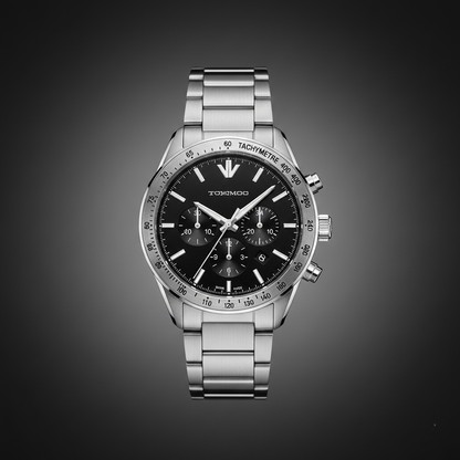 Emporio Armani AR11241 Men’s Black Dial Silver Stainless Steel Chronograph Watch
