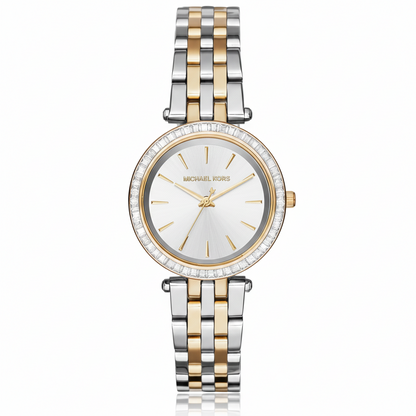 Michael Kors MK3405 Darci Mini Women’s Two-Tone Silver Gold Crystal Watch