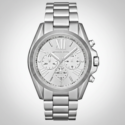 Michael Kors MK5535 Women’s Silver Dial Stainless Steel Bradshaw Watch