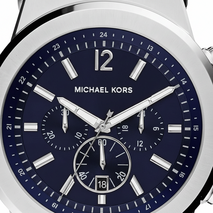 Michael Kors MK8303 Men’s Navy Blue Dial Blue Rubber Strap Chronograph Watch
