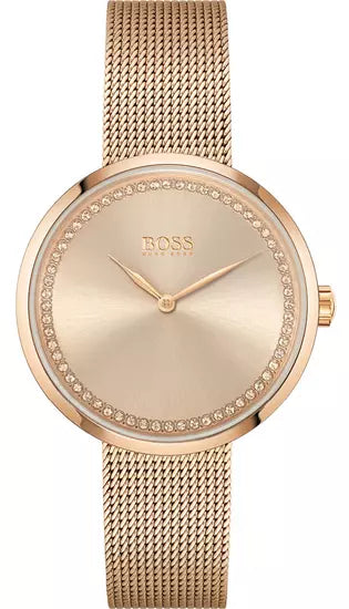 Hugo Boss Praise Women’s Watch – Model 1502548 | Elegant Rose Gold Design