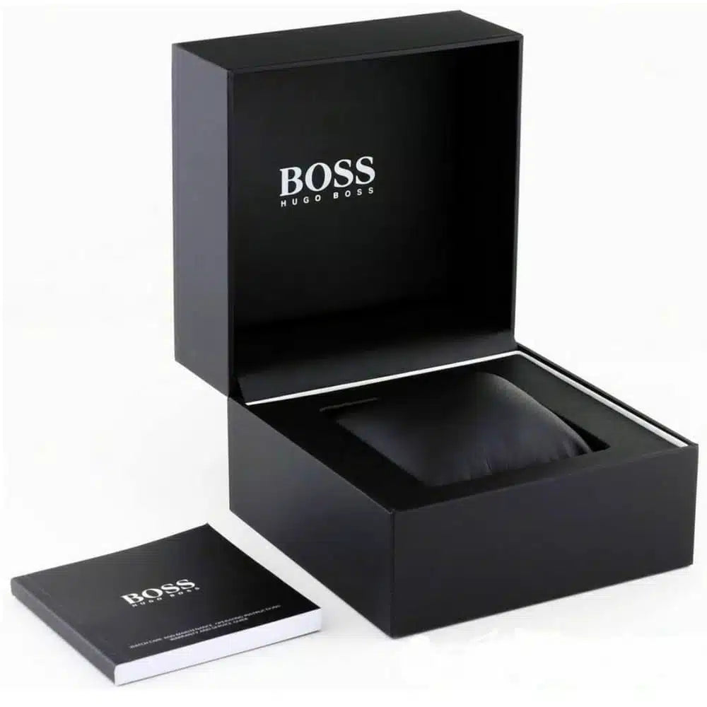 Hugo Boss Men’s Watch – Model 1514032 | Classic Black Dial with Silver Stainless Steel Bracelet