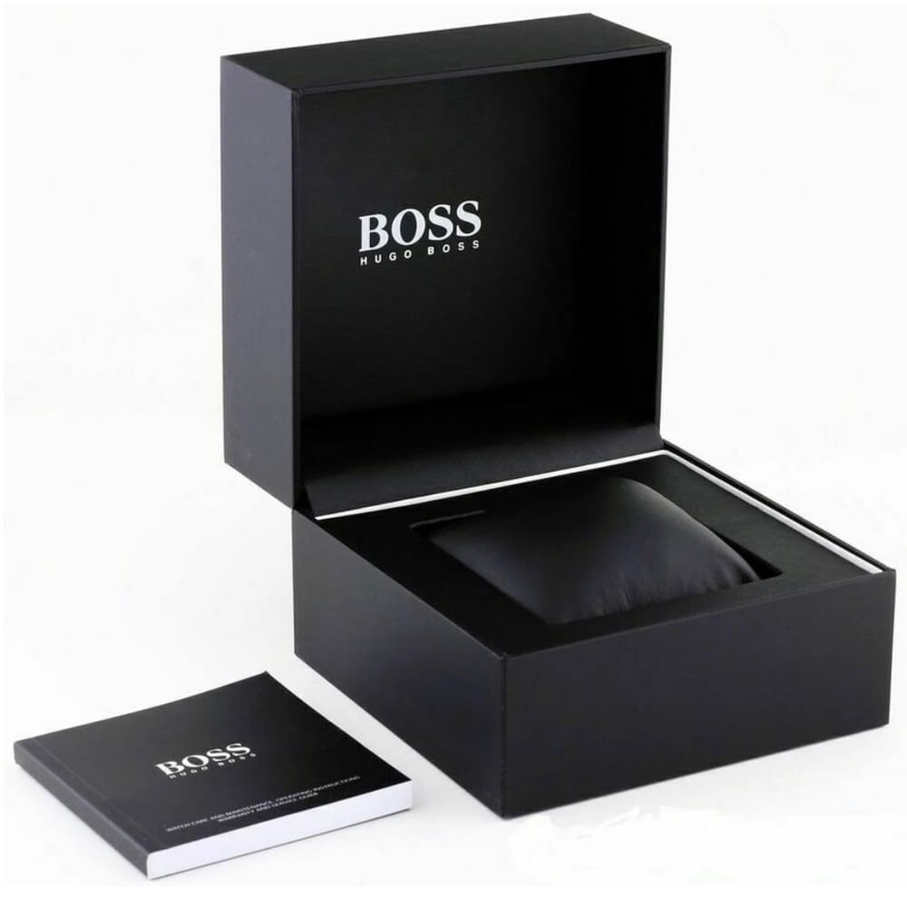Hugo Boss Admiral 1513912 Black Dial Rubber Strap Chronograph Men's Watch