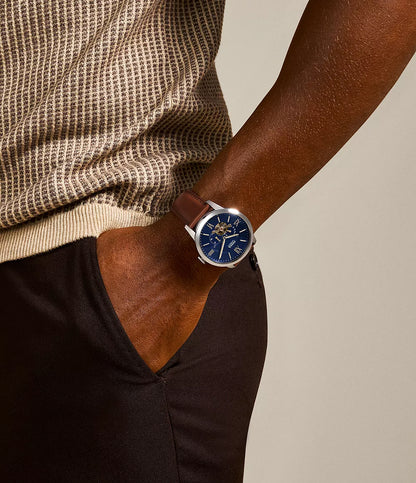 Townsman Automatic Brown Leather Watch ME3110