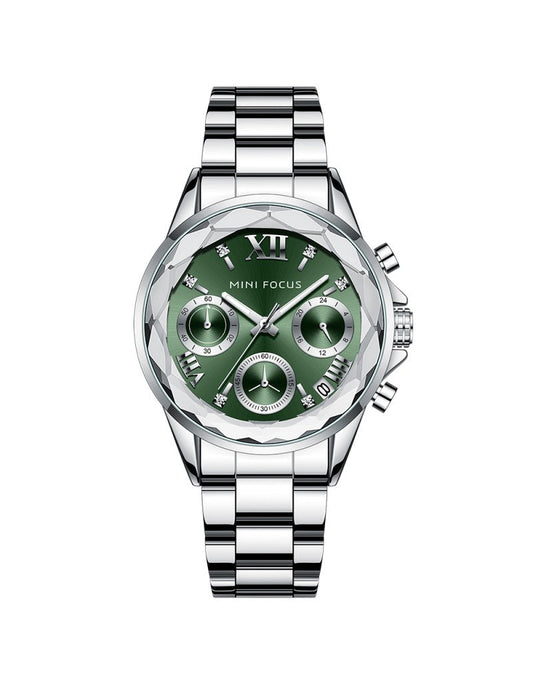Mini Focus Women’s Watch – Model MF0466L.02 | Elegant Multifunction Stainless Steel Design