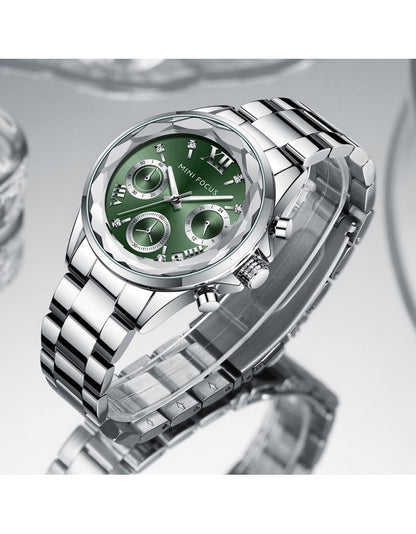 Mini Focus Women’s Watch – Model MF0466L.02 | Elegant Multifunction Stainless Steel Design