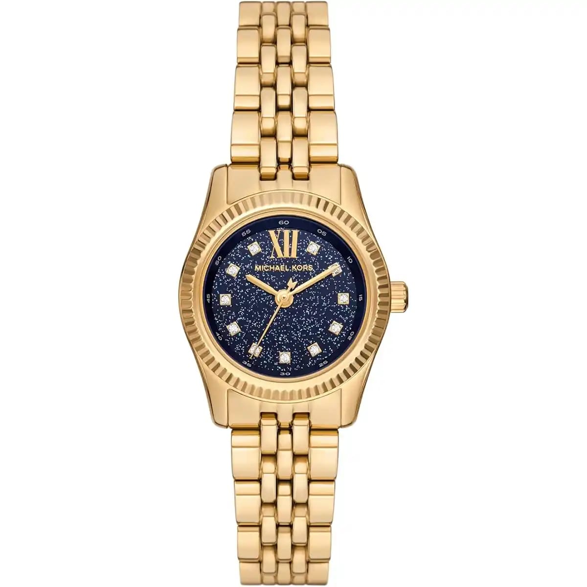 Michael Kors Lexington MK4802 Women’s Gold Blue Speckled Dial Watch