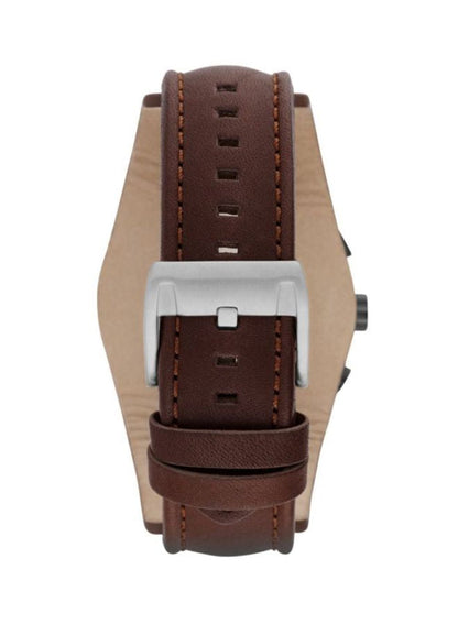 Fossil Fossil Coachman Chronograph Men’s Watch CH2890 – White Dial with Brown Leather Strap