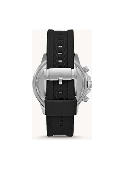 Bannom BQ2494 Men’s Chronograph Watch – Black Silicone Strap & Dial | Quartz Sport Wristwatch with Stopwatch & Date Display