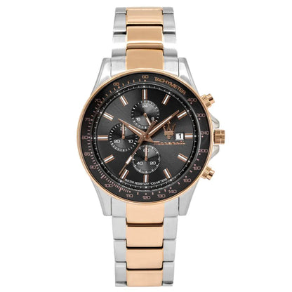 Maserati Sfida R8873640014 Two-Tone Rose Gold Grey Dial Men's Watch