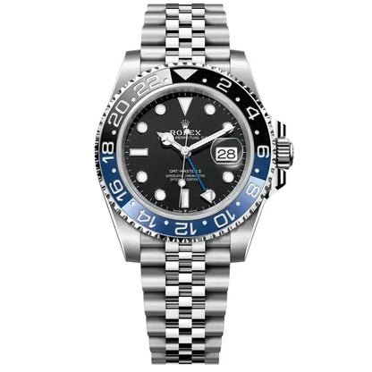 Rolex GMT-Master II “Batgirl” – Black Dial & Blue-Black Bezel Jubilee Bracelet