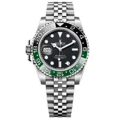 Rolex GMT-Master II “Sprite” – Black Dial & Green-Black Bezel Jubilee Bracelet
