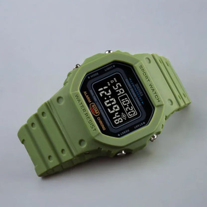 SKMEI 1628 ساعة رياضية أخضر بميناء اسود