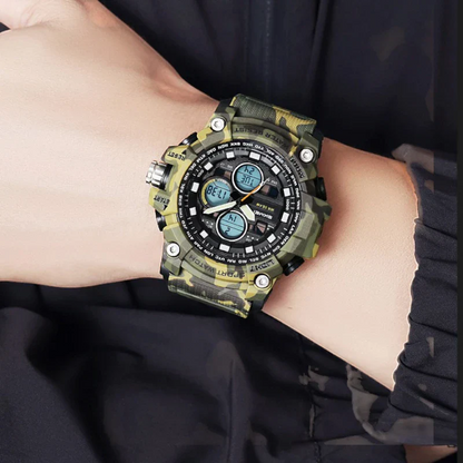 SKMEI 2349 ساعة رياضية رقمية متعددة الوظائف مقاومة للماء اسود