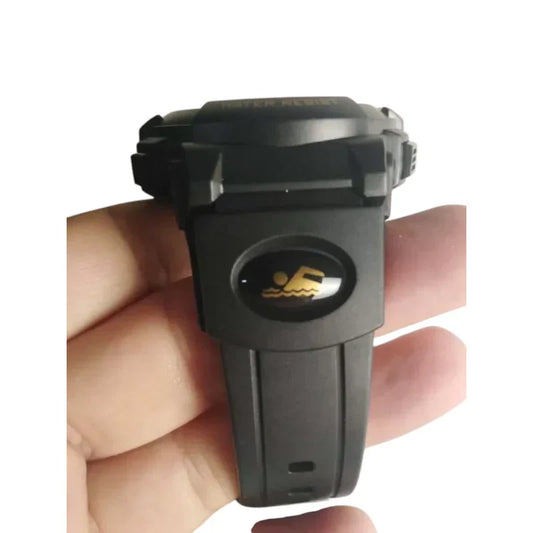 SKMEI 1258 ساعة رقمية مقاومة للماء أسود وذهبي