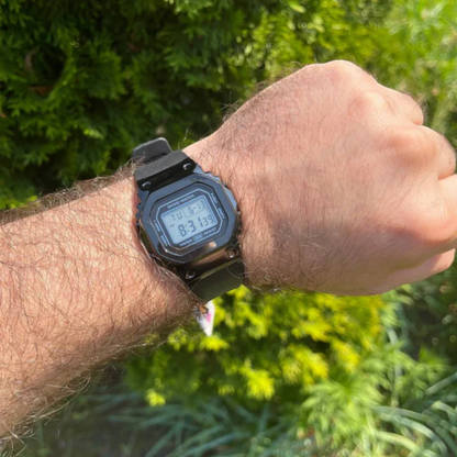 ساعة سكمي 1796 رياضية رقمية تصميم مربع فضي وأسود