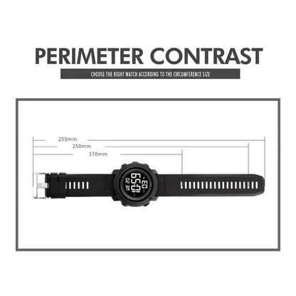 SKMEI 2122 ساعة رقمية كلاسيكية تصميم ريترو - أخضر زيتي