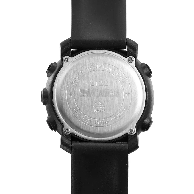 SKMEI 2122 ساعة رقمية كلاسيكية تصميم ريترو - أزرق كحلي