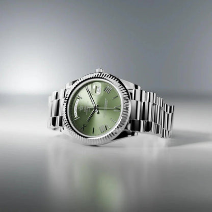 Rolex Day-Date Watch For Men - Olive Green Dial