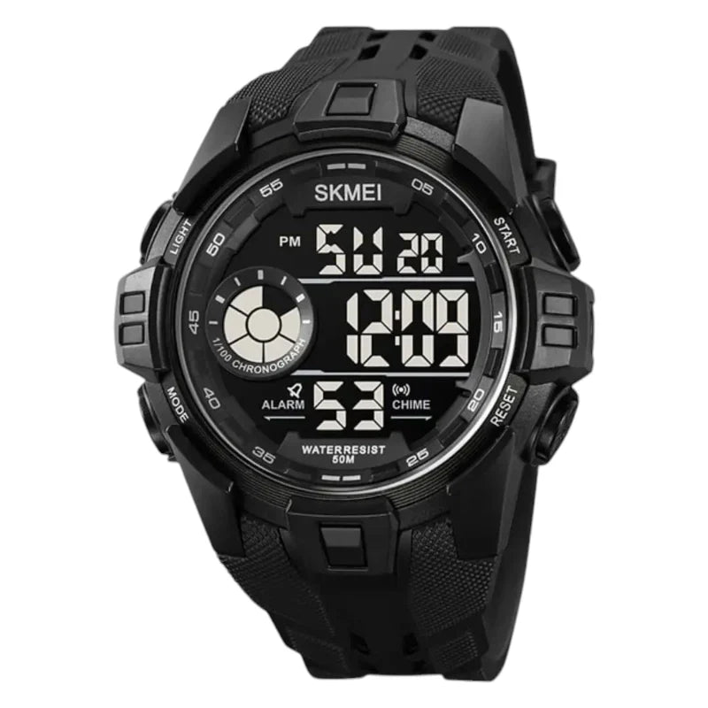 SKMEI 2123 ساعة رياضية متعددة الوظائف مقاومة للماء اسود