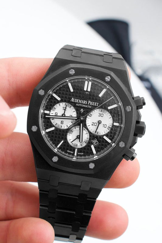 Audemars Piguet Royal Oak Stainless Steel - Black & Silver