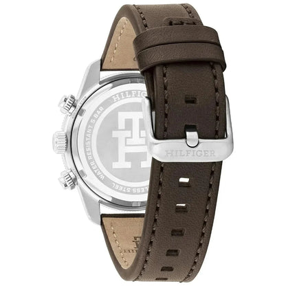 Tommy Hilfiger 1792163 Men’s Chronograph Watch – Blue Dial & Brown Leather Strap