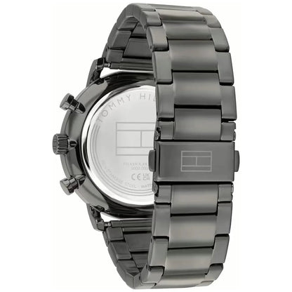 Tommy Hilfiger 1710569 Men’s Multi-Function Watch – Blue Skeleton Dial & Gunmetal Stainless-Steel Bracelet
