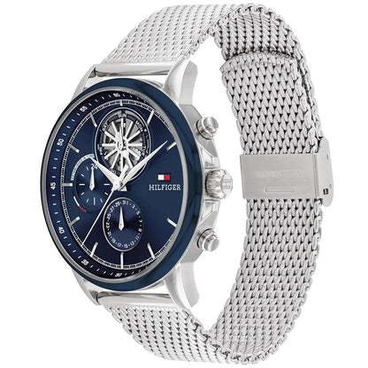 Tommy Hilfiger Casual Sport Men's Watch – Blue Dial – Mesh Stainless Steel Strap