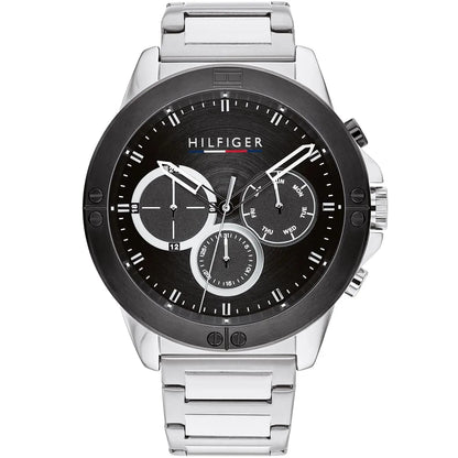 Tommy Hilfiger Harley 1791890 Men’s Black Dial Silver Metal Multi-Function Watch