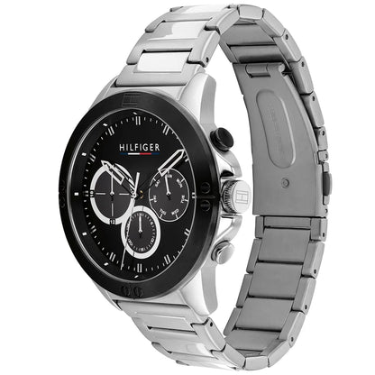 Tommy Hilfiger Harley 1791890 Men’s Black Dial Silver Metal Multi-Function Watch