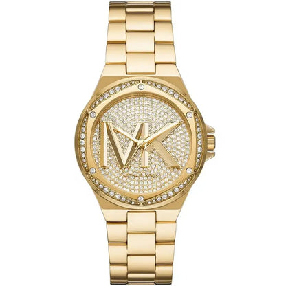 Michael Kors Lennox MK7229 Women’s Gold Crystal Dial Gold Bracelet Multi-Function Watch