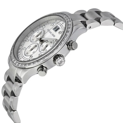 Michael Kors Brinkley MK6265 Women’s Silver Dial Stainless Steel Chronograph Watch