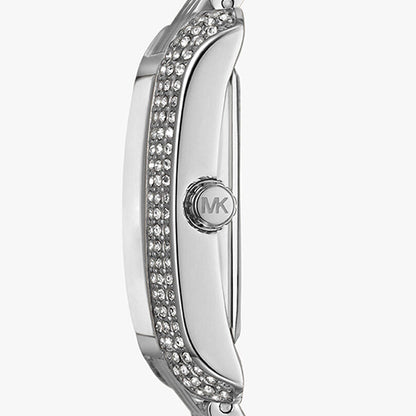 Michael Kors Emery Three MK4829 Women’s Silver Blue Dial Stainless Steel Watch