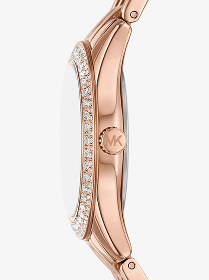 Michael Kors MK4710 Harlowe Women’s Rose Gold Crystal Dial Watch