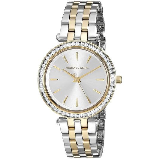 Michael Kors MK3405 Darci Mini Women’s Two-Tone Silver Gold Crystal Watch