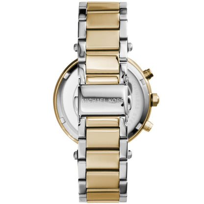 Michael Kors MK5626 Parker Women’s White Dial Two-Tone Chronograph Watch