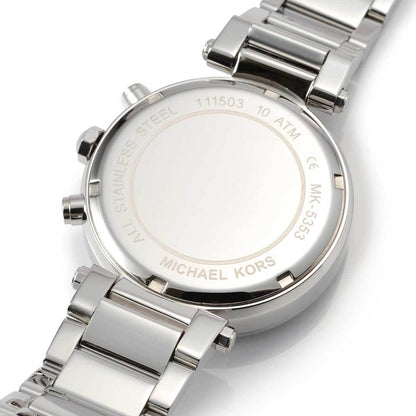 Michael Kors MK5353 Parker Women’s Silver Dial Stainless Steel Chronograph Watch